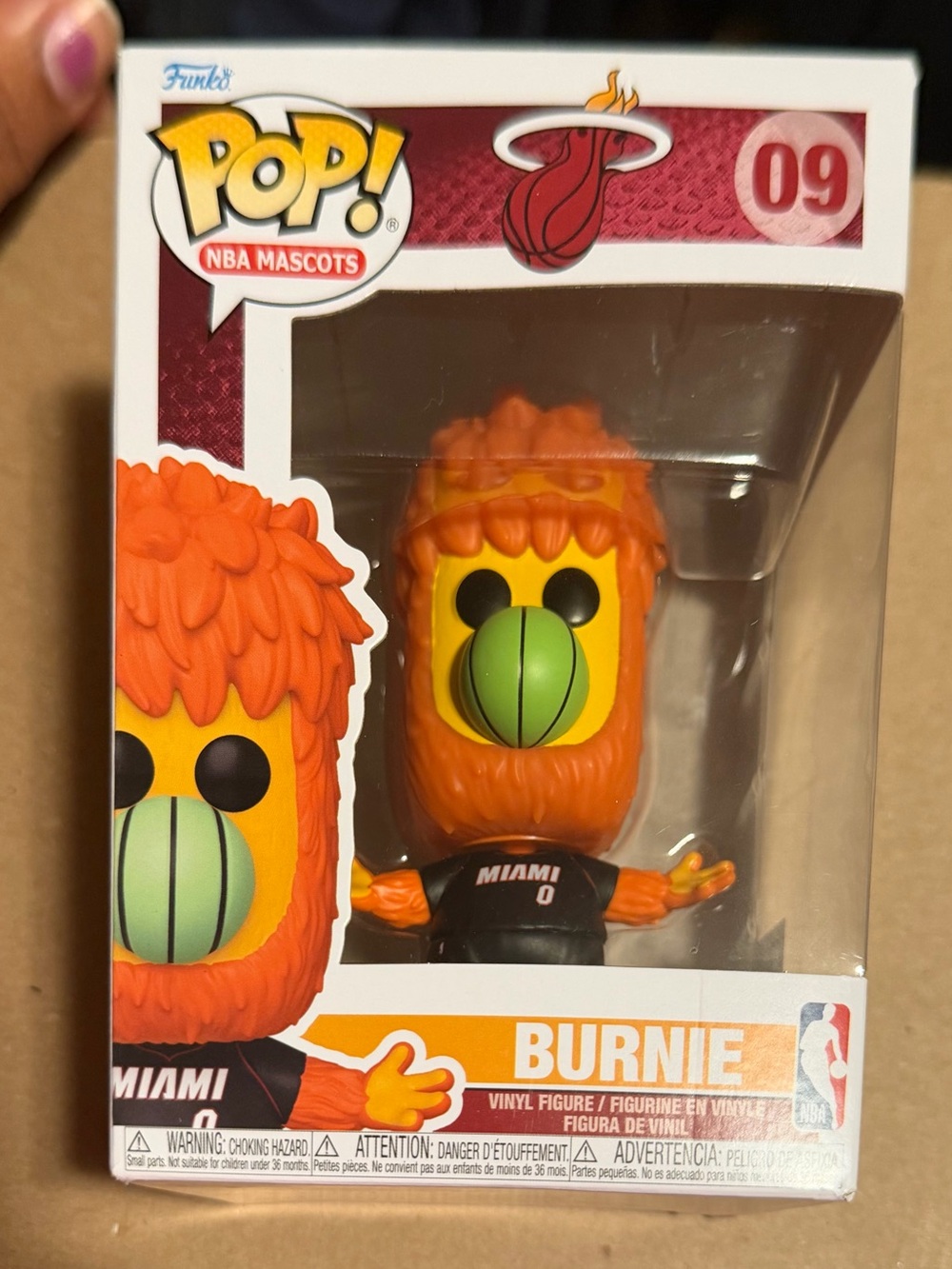 NBA Burnie Mascot Vinyl Figure - Orange and Green